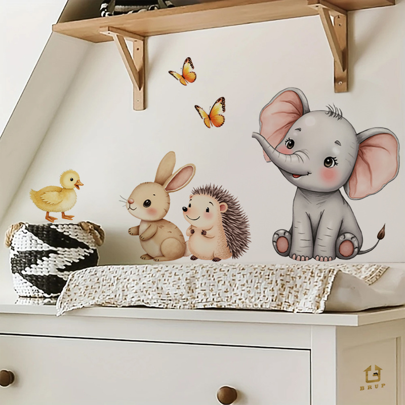 Cartoon-Tier-Wandaufkleber – E – Baby Nursery Pictures Bewertung und Preis