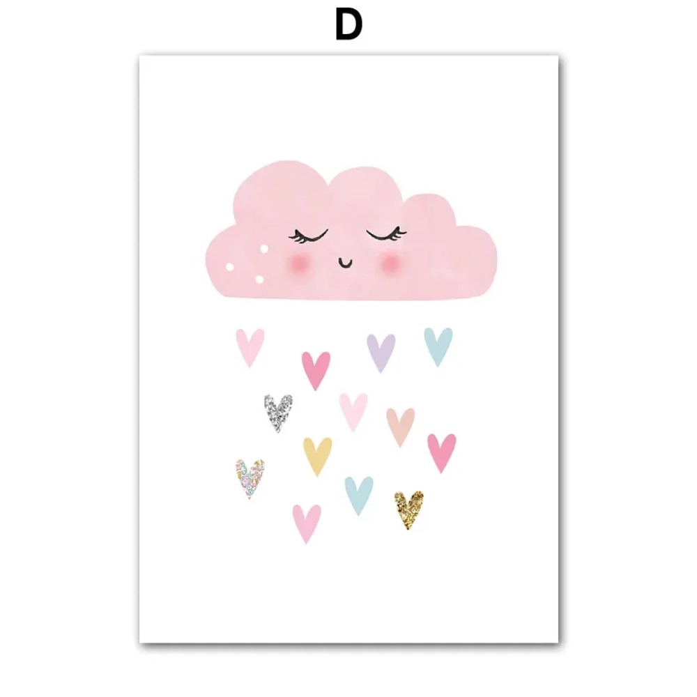 Rosa Einhorn Kaninchen Regenbo – Baby Nursery Art Bewertung und Preis