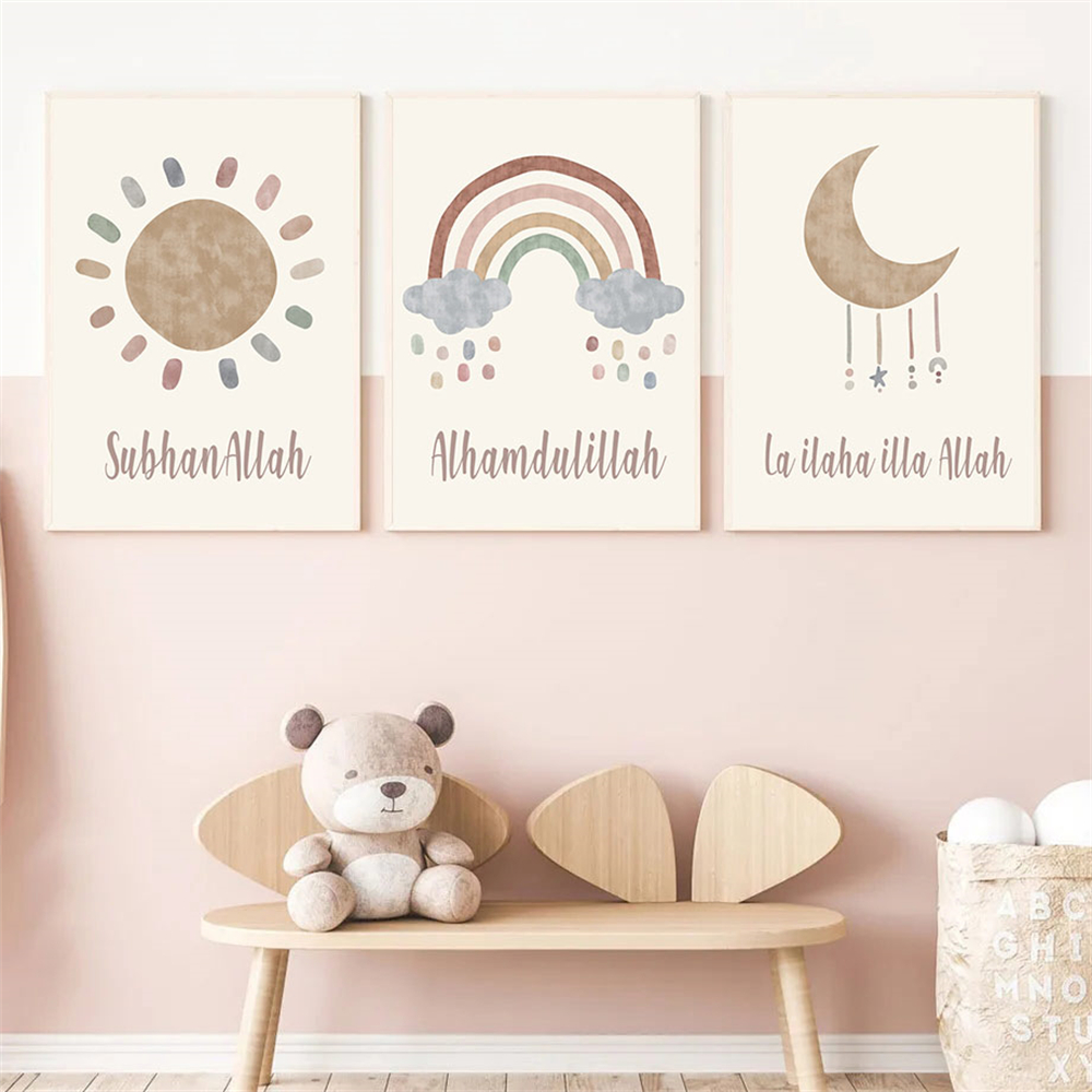Sonne Wolke Regenbogen Poster  – Baby Nursery Images Bewertung und Preis