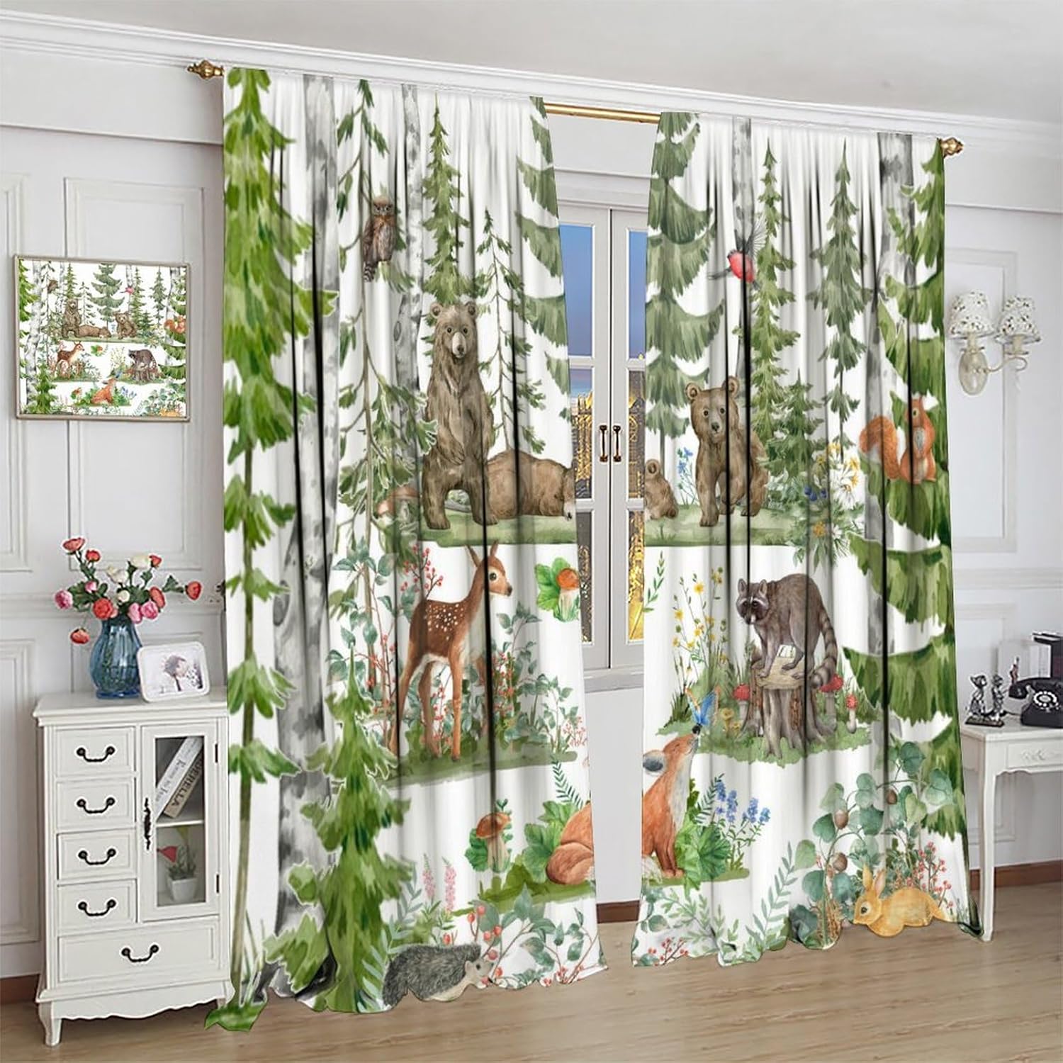 Waldtiervorhänge für Kinder, A – Baby Nursery Tree Bewertung und Preis