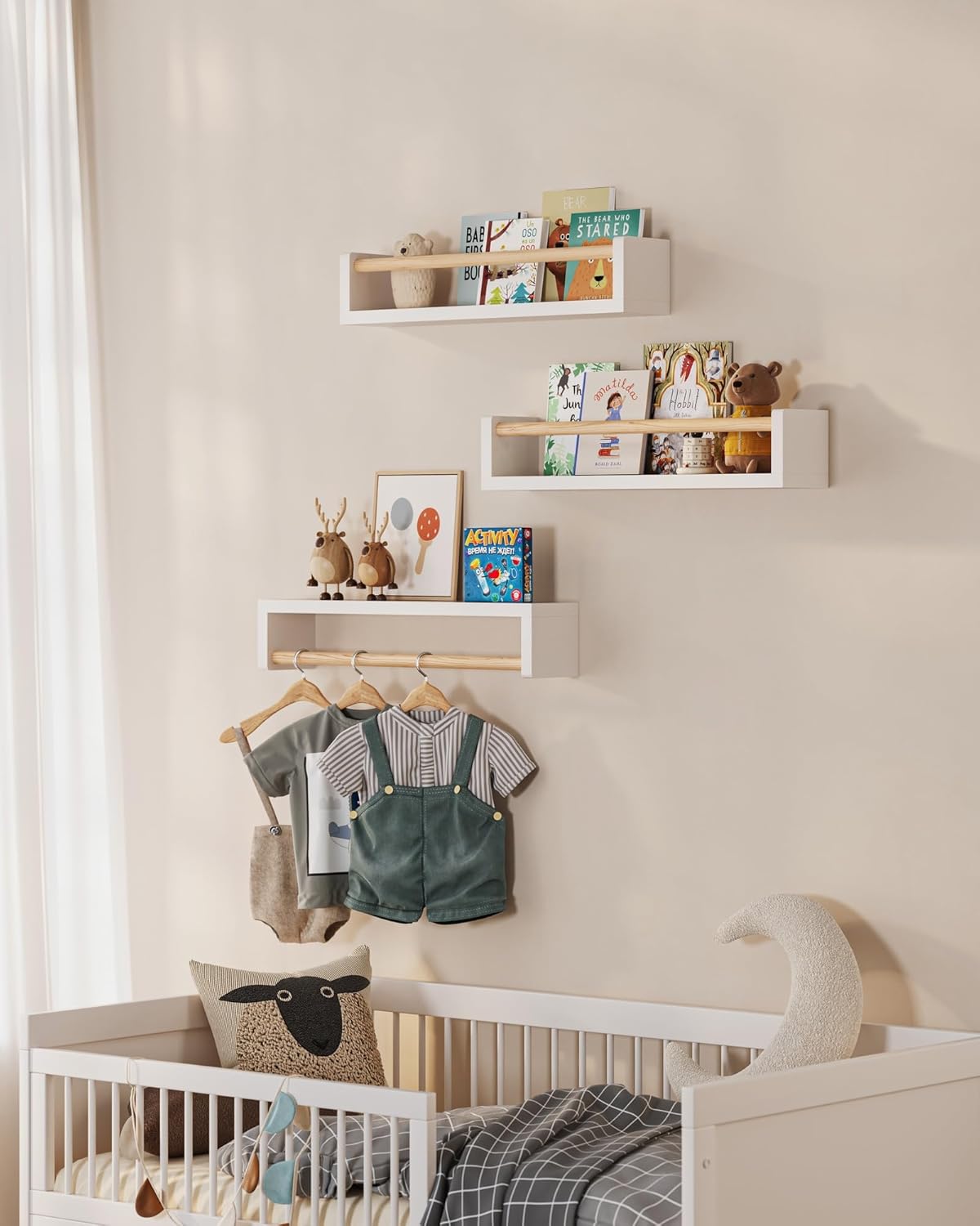 Set aus 3 schwebenden Bücherre – Baby Nursery Bookshelf Bewertung und Preis