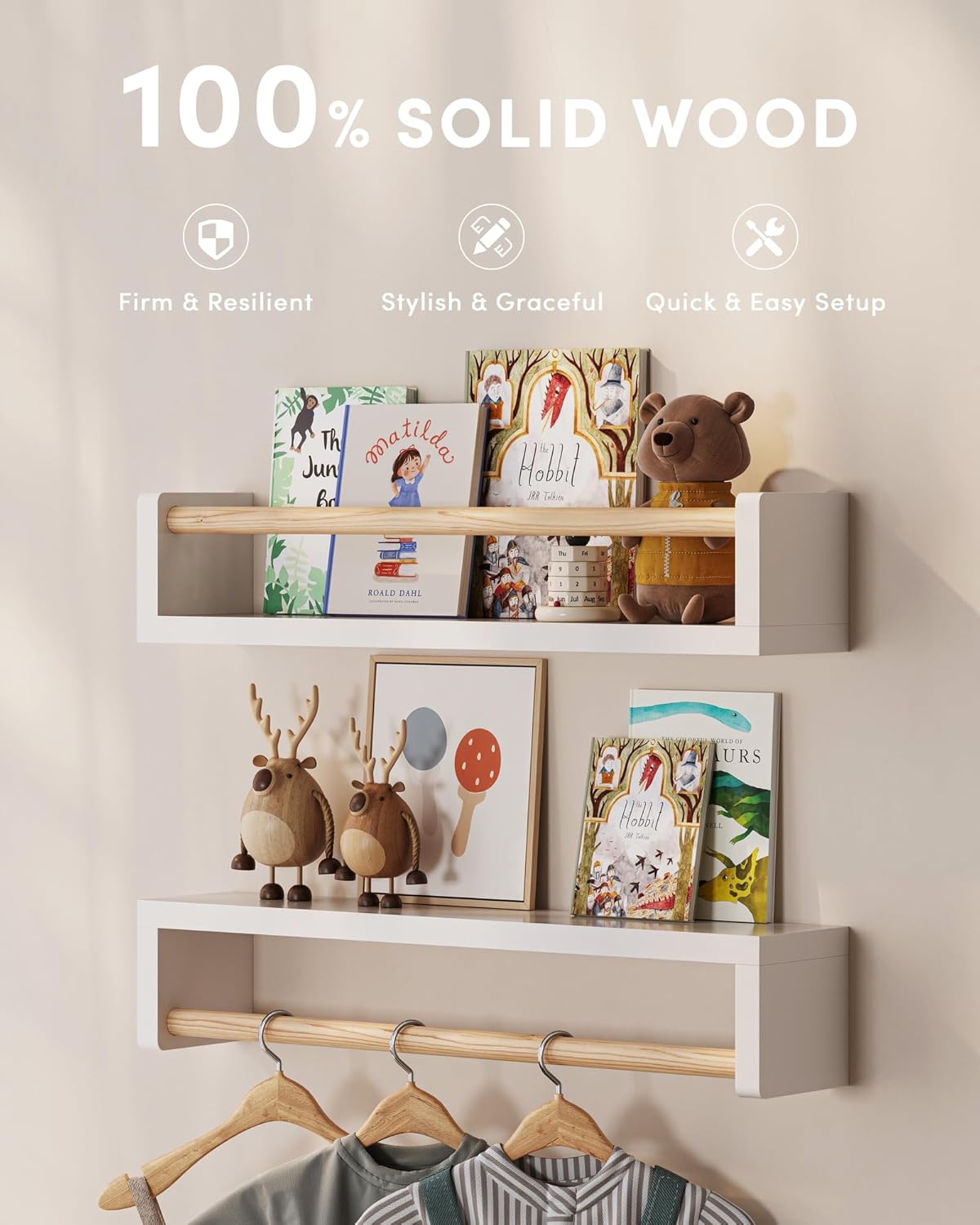 Set aus 3 schwebenden Bücherre – Baby Nursery Bookshelf Bewertung und Preis