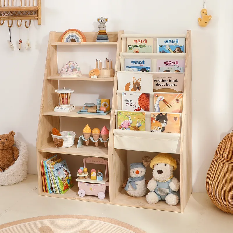 2-in-1 Spielzeug-Aufbewahrungs – Baby Nursery Bookshelf Bewertung und Preis