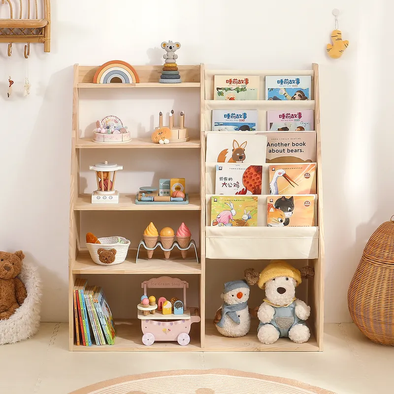 2-in-1 Spielzeug-Aufbewahrungs – Baby Nursery Bookshelf Bewertung und Preis