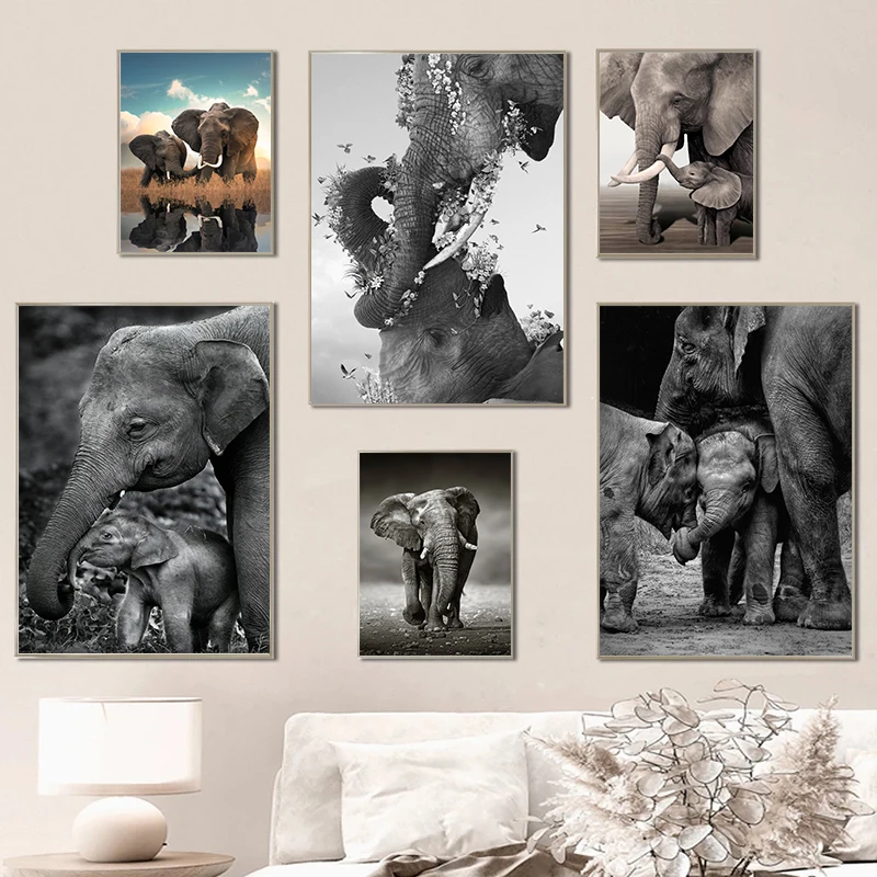 Wildlife Elephant Familien pla – Baby Nursery Images Bewertung und Preis