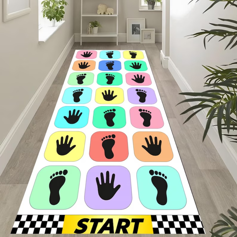 Handabdruck Fußabdruck Spielte – Baby Nursery Rug Bewertung und Preis