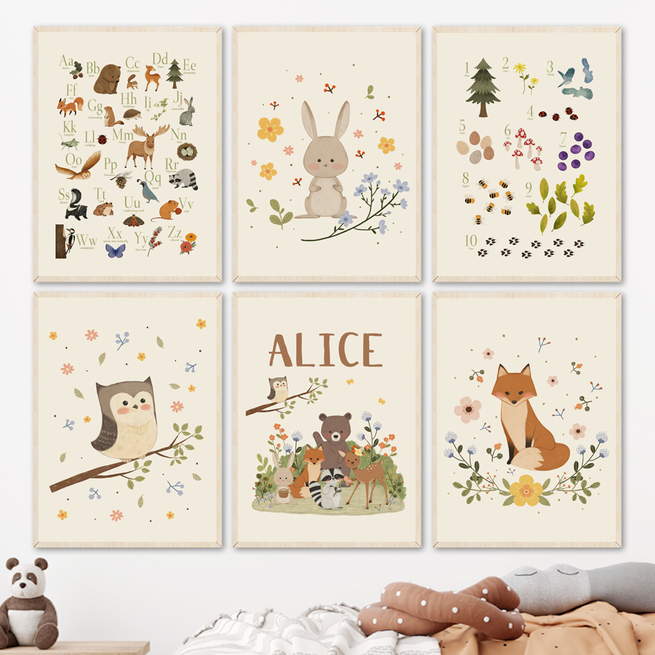 1 Stück rahmenlose, niedliche  – Baby Nursery Pictures Bewertung und Preis