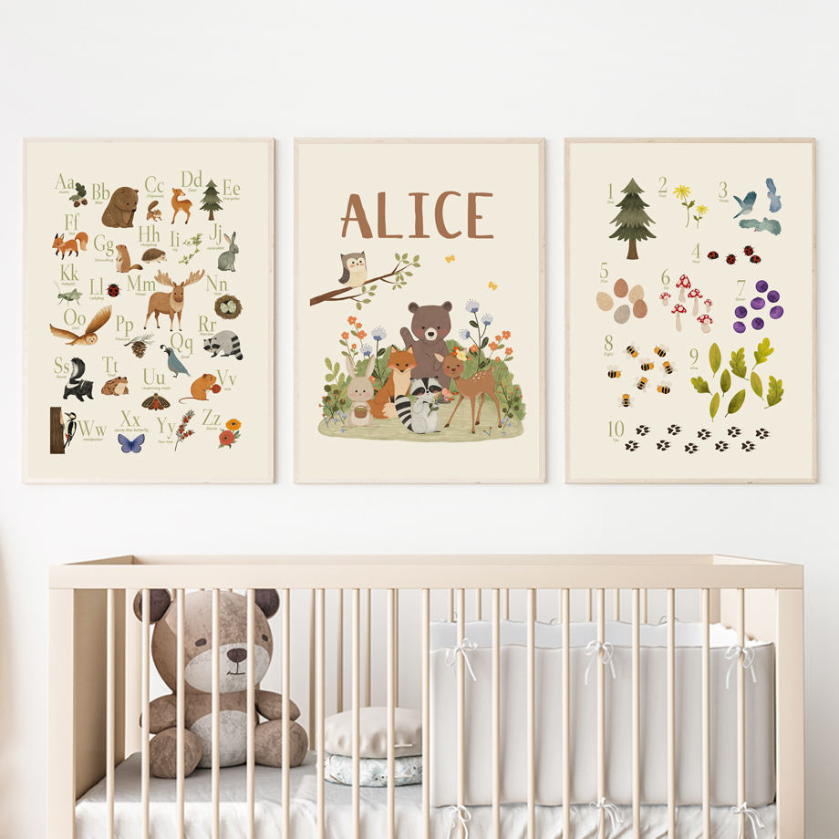 1 Stück rahmenlose, niedliche  – Baby Nursery Pictures Bewertung und Preis