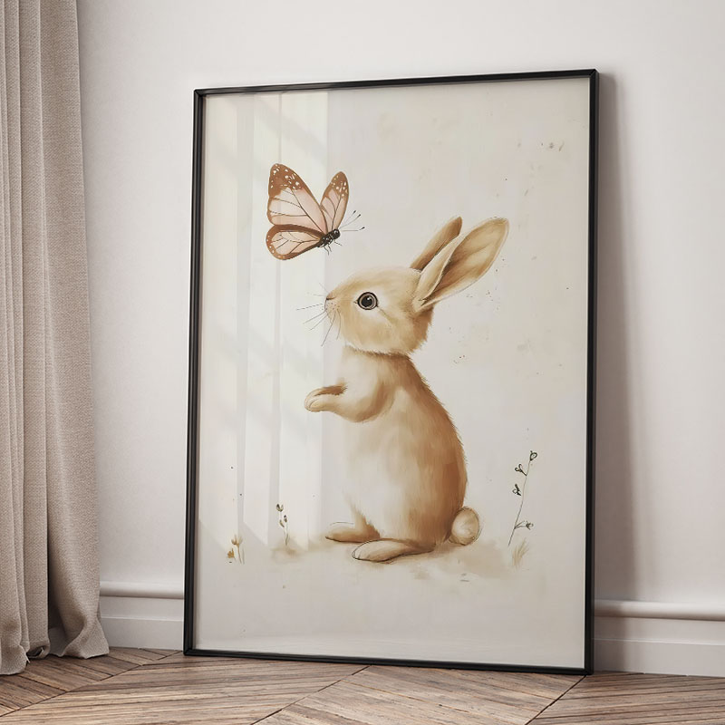 Bär, Hase, Fuchs, Hirsch, Eich – Baby Nursery Art Bewertung und Preis