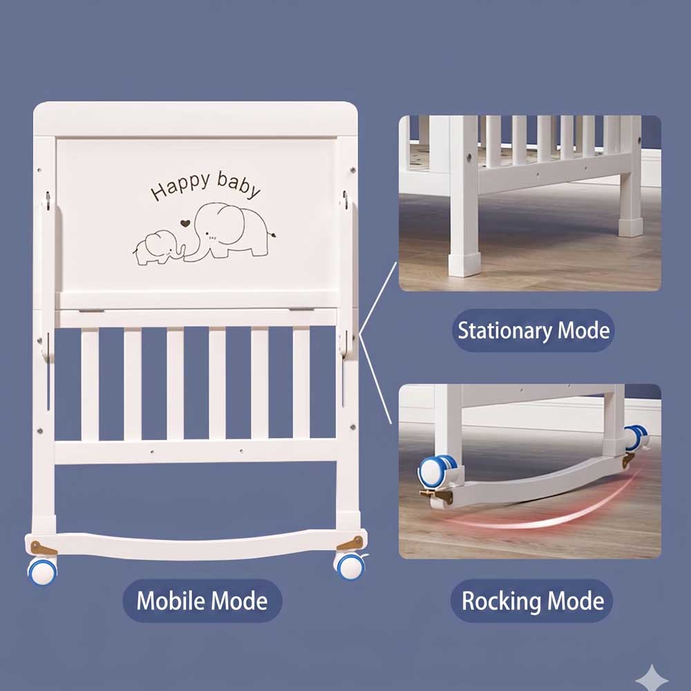 Premium Babybett aus Massivhol – Convertible Crib Set Bewertung und Preis