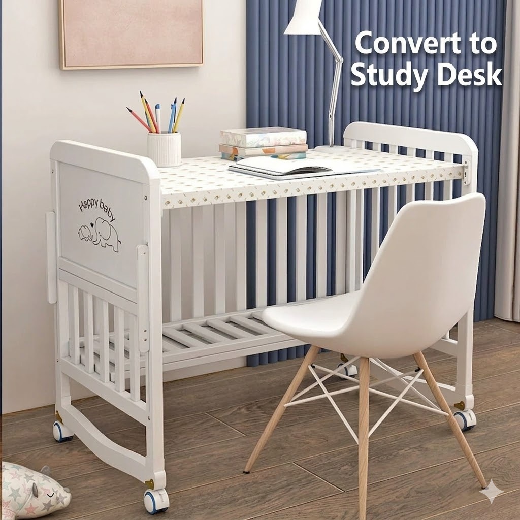 Premium Babybett aus Massivhol – Convertible Crib Set Bewertung und Preis