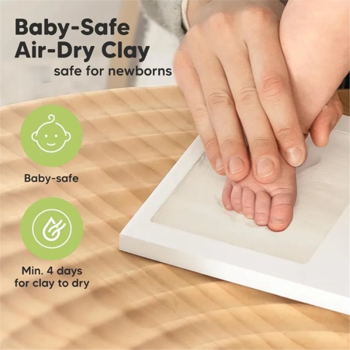 Y69A Baby Handabdruck & Fußabd – Baby Nursery Frames Bewertung und Preis