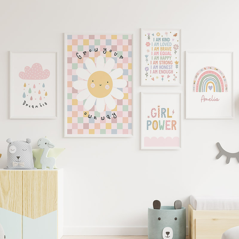 Sonne Blume Regenbogen Wolke H – Baby Nursery Art Bewertung und Preis