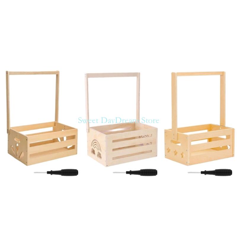 Y88C Holzbabys Geschenkkorb Ki – Baby Nursery Basket Bewertung und Preis