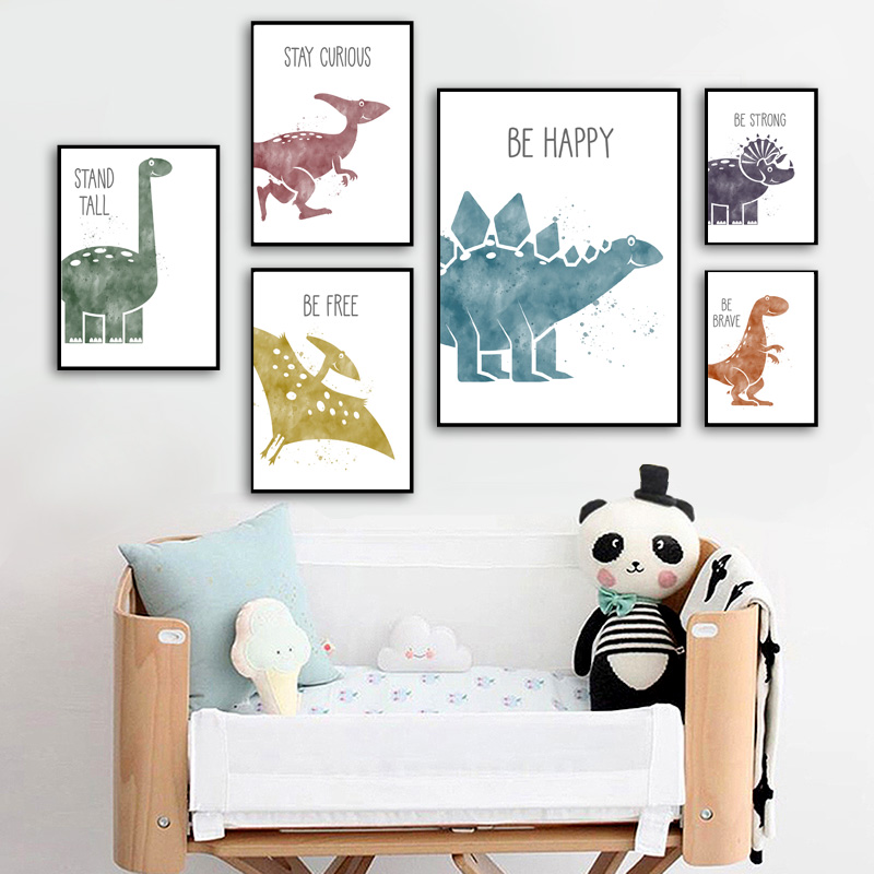 Nette Dinosaurier Cartoon Tier – Baby Nursery Quotes Bewertung und Preis